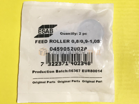 Ролик подающий ESAB Feed roller 0.8/0.9-1.0S2 Ролик подающий ESAB Feed roller 0.8/0.9-1.0S2