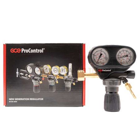 Редуктор гелиевый GCE ProControl HE -  Гелий; 200/10 бар; вх. W 21,8x1/14"; вых. G1/4";