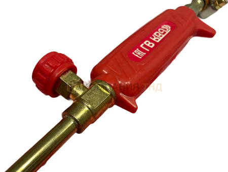 Горелка кровельная KRASS ГВ-100 (D=35 мм, L=490 мм, вентильная) + 3 метра рукава, для кабельных работ