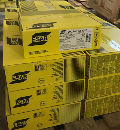 Сварочная проволока сплошного сечения ESAB OK Autrod 4043 (OK Autrod 18.04) для дуговой сварки алюминия в среде защитных газов Проволока сварочная ESAB OK Autrod 4043