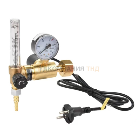 Регулятор KRASS У 30/АР 40П Р 220V с ротаметром и встроенным подогревателем 220V - 15/- МПа, вх. G3/4"; вых. М16х1,5; 30 л/мин (2133619PV)