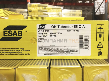 Порошковая проволока ESAB OK Tubrodur 55 O A (OK Tubrodur 14.70) для наплавки слоёв с особыми свойствами Проволока порошковая ESAB OK Tubrodur 55 O A (OK Tubrodur 14.70)