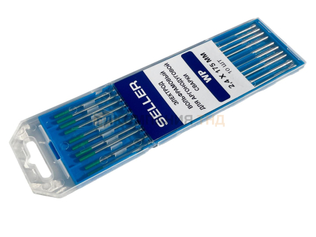 Электроды вольфрамовые SELLER WP 2,4 мм х 175 мм (10шт.) (S-3-WP-24-175)