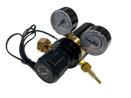 Регулятор для углекислоты и аргона KRASS У 30 КРП с встроенным подогревателем 36V