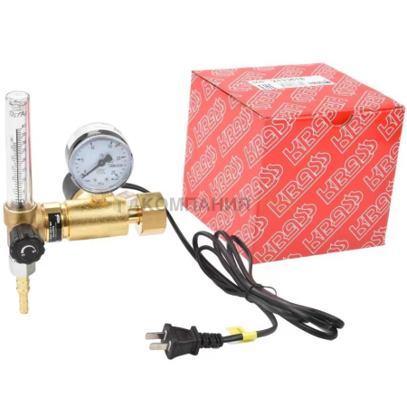 Регулятор KRASS У 30/АР 40П Р 36V с ротаметром и встроенным подогревателем 36V - 15/- МПа, вх. G3/4"; вых. М16х1,5; 30 л/мин