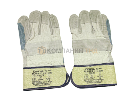 Перчатки сварочные GCE спилковые G100315 комбинированные с усиленным наладонником. Артикул G100315