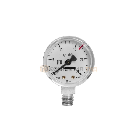 Манометр Кедр ТМ2 Аргон, (0-25 МПа, кл.2,5, М12Х1,5) Ar-У