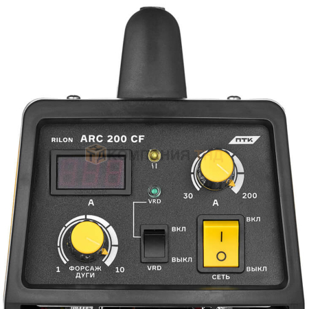 Сварочный аппарат ПТК RILON ARC 200 CF (НАКС) производства ПТК: в розницу и оптом, артикул 005.300.117 Сварочный аппарат ПТК RILON ARC 200 CF (НАКС)