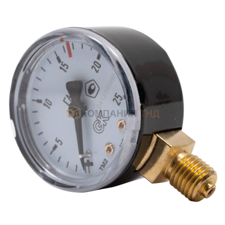 Манометр ацетиленовый KRASS 16,5/25,0 МПа, 50 мм, М12х1,5