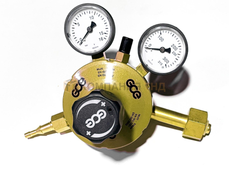 Редуктор двухступенчатый GCE S2+ N 200/10 bar вх. G3/4", вых. G3/8"  однокорпусный