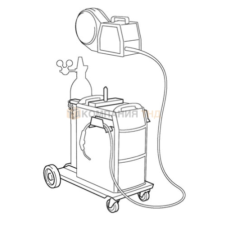 Тележка ESAB 2-х роликовая Trolley 2 Mig 4000i/5000i (0458603880)
