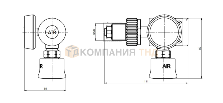 Регулятор баллонный GCE MEDIREG AIR G5/8 300BAR