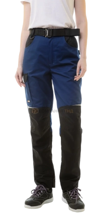 Брюки рабочие женские BRODEKS KS328, синий/черный (52) (KS328NAVY52)