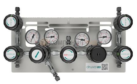 Рампа полуавтоматическая двухступенчатая GCE Druva MPLH0SD из хромированной латуни