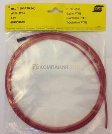 Проволокопровод ESAB тефлоновый Проволокопровод ESAB тефлоновый 1.0-1.2мм красный