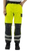 Брюки сигнальные BRODEKS KS313, желтый/черный