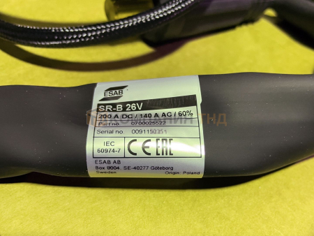 Горелка ESAB SR-B 26V-2K-3550-G3/8" Горелка ESAB SR-B 26V-2K-3550-G3/8"