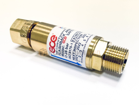 Затвор предохранительный GCE SG-3 (SP 34/FR 34, GVO 10) Кислород вх./вых. G3/8" Затвор предохранительный GCE SG-3 (SP 34/FR 34, GVO 10) Кислород вх./вых. G3/8"
