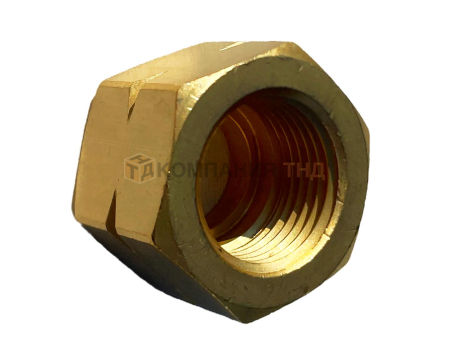 Гайка накидная GCE W21.8x1/14" LH (Латунь) (5 шт.)