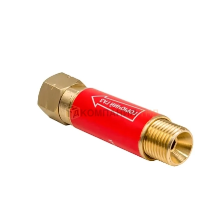 Затвор предохранительный КЕДР ЗП-3Г (пропан, ацетилен), на вход резака /горелки, М16х1,5LH левая резьба (8007048)