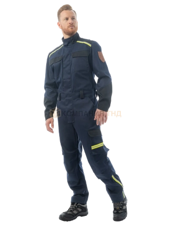 Комбинезон сварщика BRODEKS FS58-01, т.синий/черный (XL) (FS58-01NAVYXL)