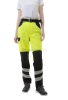 Брюки сигнальные женские BRODEKS KS319, желтый/черный (46) (KS319YELLOW46)