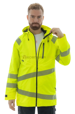 Куртка-парка сигнальная летняя BRODEKS KS223, желтый