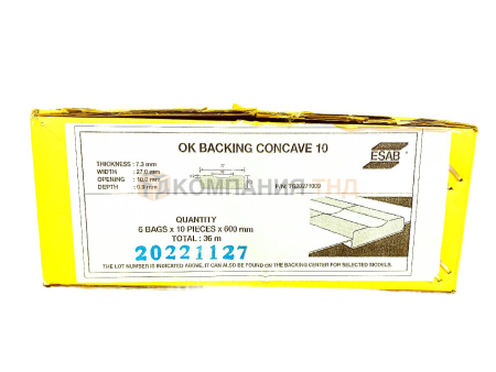 Керамические подкладки ESAB OK Backing Concave 10 Подкладки керамические ESAB OK Backing Concave 10