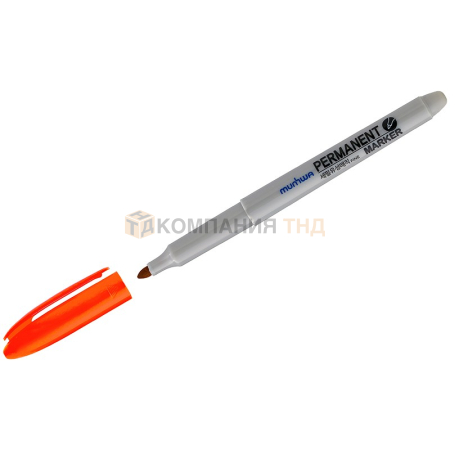 Маркер перманентный MunHwa оранжевый, пулевидный, 1,5мм, FPM-11 (235091)