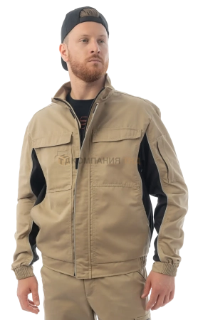 Куртка BRODEKS KS201, бежевый/черный