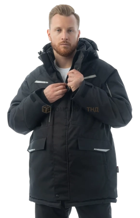 Куртка-парка зимняя BRODEKS KW215, черный