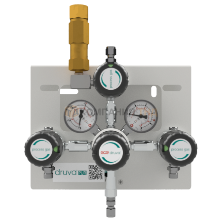 Рампа ручная двухплечевая GCE Druva MSLH0MDS из хромированной латуни