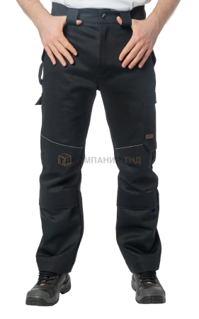 Брюки сварщика BRODEKS FS38-02, черный (54) (FS38-02BLACK54)
