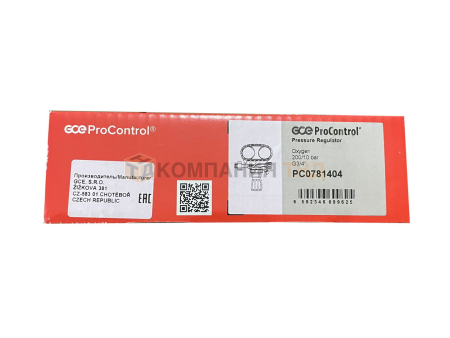 Редуктор кислородный GCE ProControl OX - 200/10 бар, вх. G3/4"; вых. G1/4"; 30 м3/ч