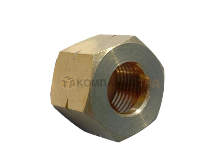 Гайка накидная KRASS 27 СП21,8 левая (Латунь) (5 шт.)