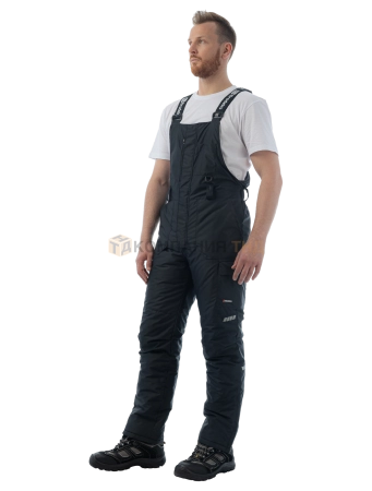 Полукомбинезон зимний BRODEKS KW413, черный (XL) (KW413BLACKXL)