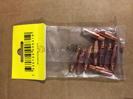 Наконечники контактные ESAB CuCrZr M8x37 w 0,8 мм Наконечники контактные ESAB CuCrZr M8x37 w 0,8 мм