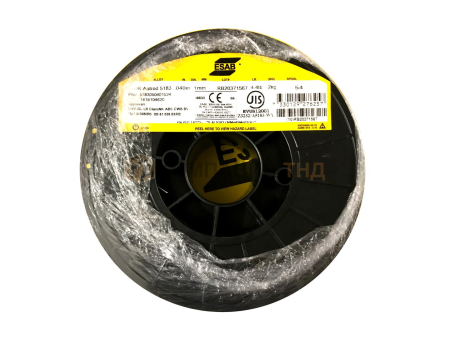 Сварочная проволока сплошного сечения ESAB OK Autrod 5183 (OK Autrod 18.16) для дуговой сварки алюминия в среде защитных газов Проволока сварочная ESAB OK Autrod 5183 (OK Autrod 18.16)
