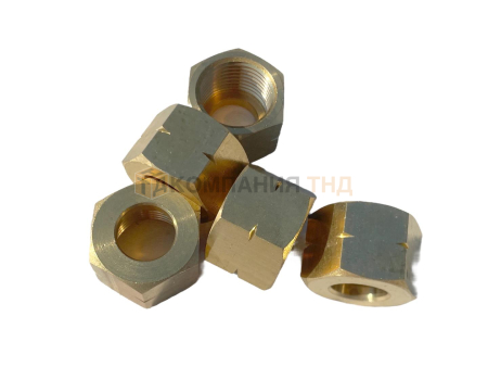 Гайка накидная KRASS 27 СП21,8 левая (Латунь) (5 шт.)