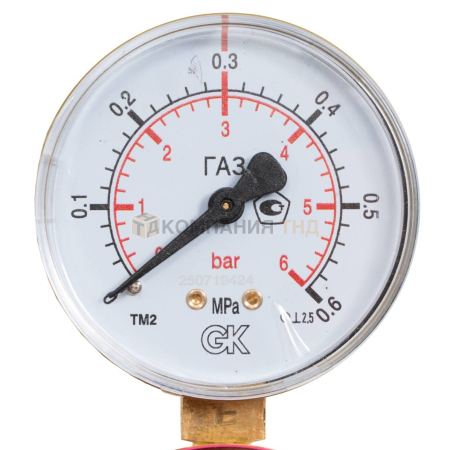 Манометр пропановый KRASS 0,3/0,6 МПа, 63 мм, G1/4"