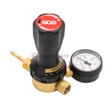 Регулятор специальный сетевой GCE UC700 (САО-10) ацетиленовый сетевой 1,5/1,5бар вх.G3/8"LH/вых.G3/8"LH,10 Нм3/час