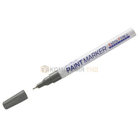 Маркер-краска MunHwa Extra Fine Paint Marker серебро, 1мм, нитро-основа, EFPM-06 (260033)