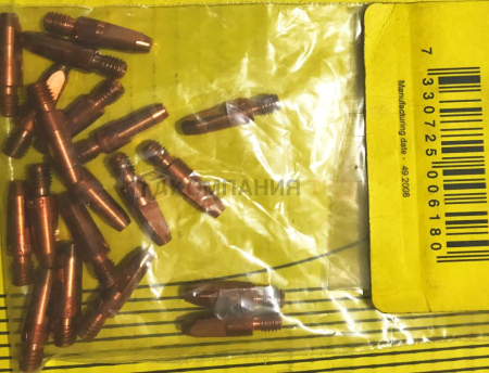 Наконечник контактный ESAB CuCrZr M6x27 w 1,6 мм Наконечник контактный ESAB CuCrZr M6x27 w 1,6 мм