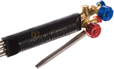 Резак трехтрубный комбинированный KRASS 1000-Р (рычажный до 300 мм) L=1000 мм, угол наклона головки 75 град +мундштук PNM #2