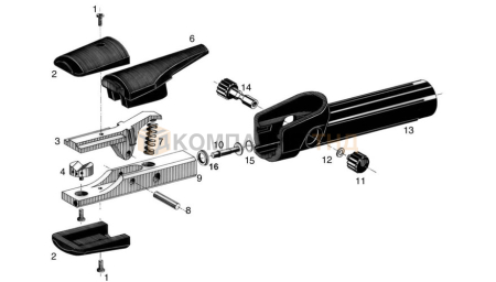 Горелки ESAB FLAIR 600 для строжки угольным электродом Электрододержатель ESAB FLAIR 600 без монокабеля