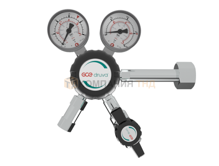 Регулятор баллонный GCE Druva CPLH0DJ двухступенчатый из хромированной латуни