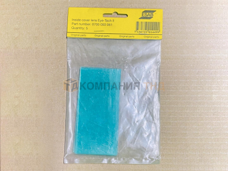 Стекло защитное ESAB Inside cover lens Eye-Tech II, внутреннее (5шт.) Стекло защитное ESAB Inside cover lens Eye-Tech II, внутреннее (5шт.)