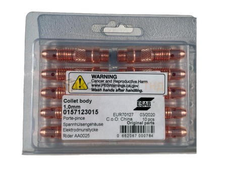 Цангодержатель ESAB Collet body 1,0мм, 0157123015 Цангодержатель ESAB Collet body 1,0мм, 0157123015