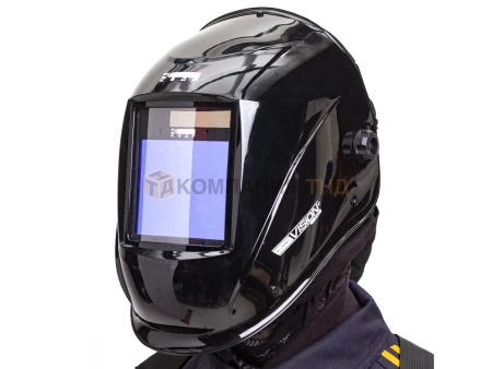 Маска сварочная КЕДР К-704Т PRO с турбоблоком черная