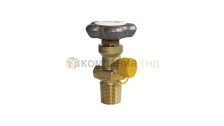 Вентиль баллонный GCE CO2, 150 бар, вх./вых.25E / G3/4" DIN 9 Нар., ПК 190 бар, RPV, заправочный адаптер - 0775623, маховик - алюминий (1777038)